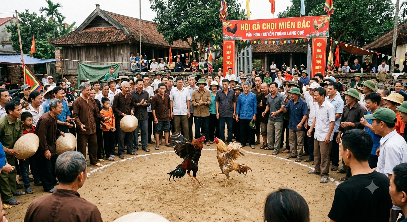 hội gà chọi miền bắc