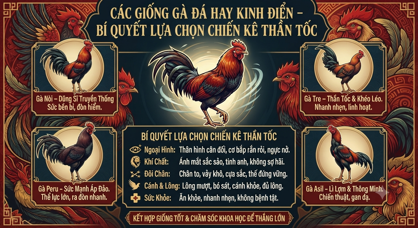 các giống gà đá hay